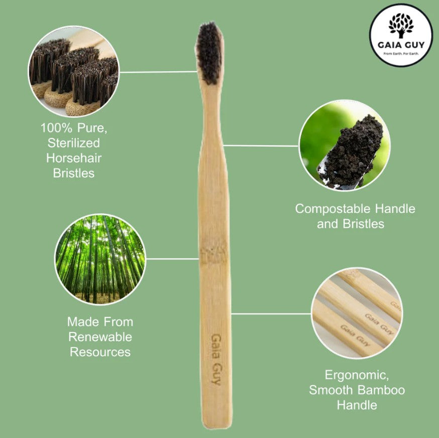 Toothbrush - Bamboo & Horsehair