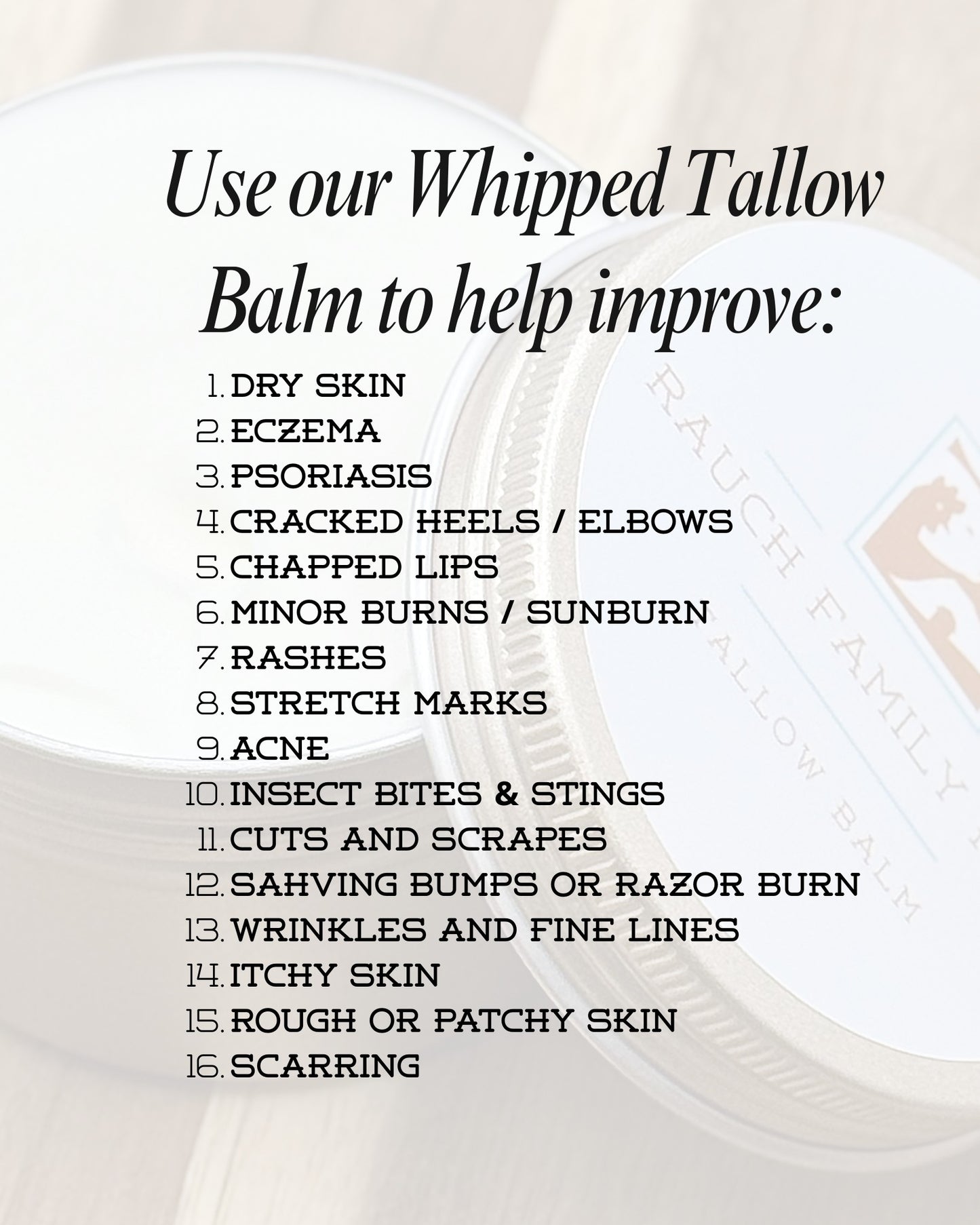 Tallow Balm - Magnesium-Infused