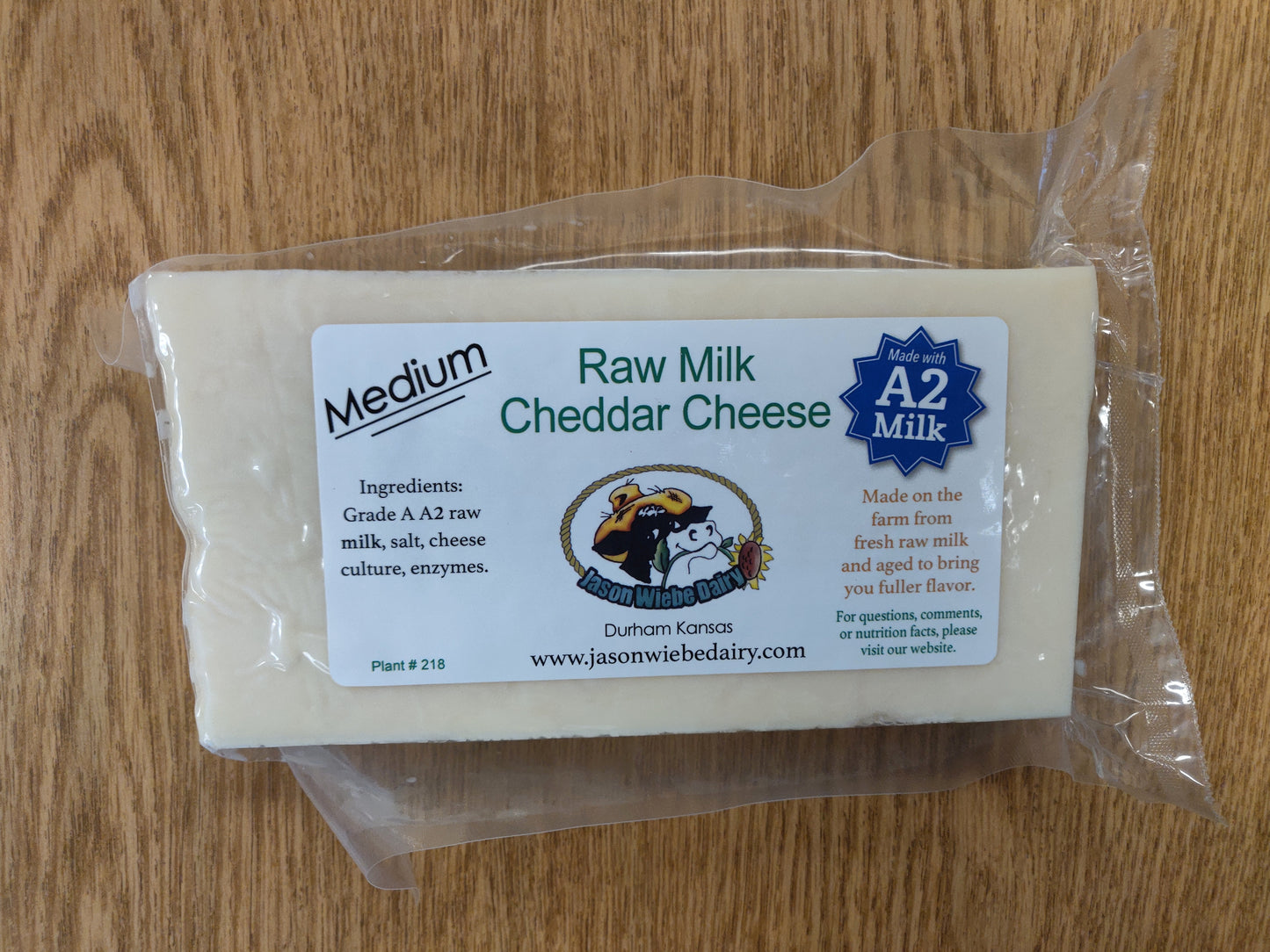 Cheese - Raw Milk Medium Cheddar