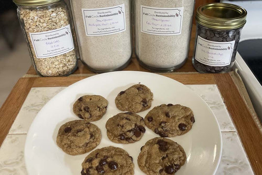 Oatmeal Rye Dark Chocolate Chip Cookies