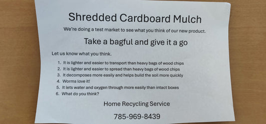 Shredded Cardboard Mulch