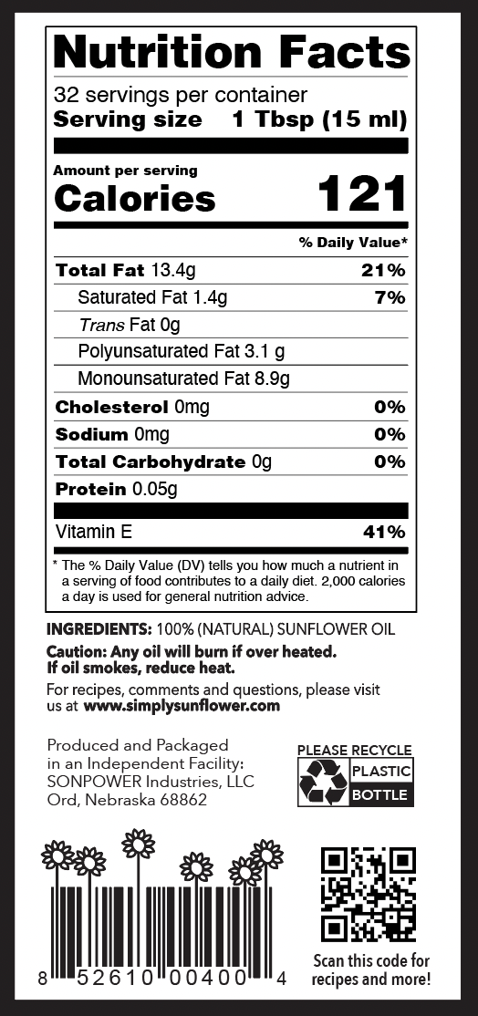 Oil - Sunflower